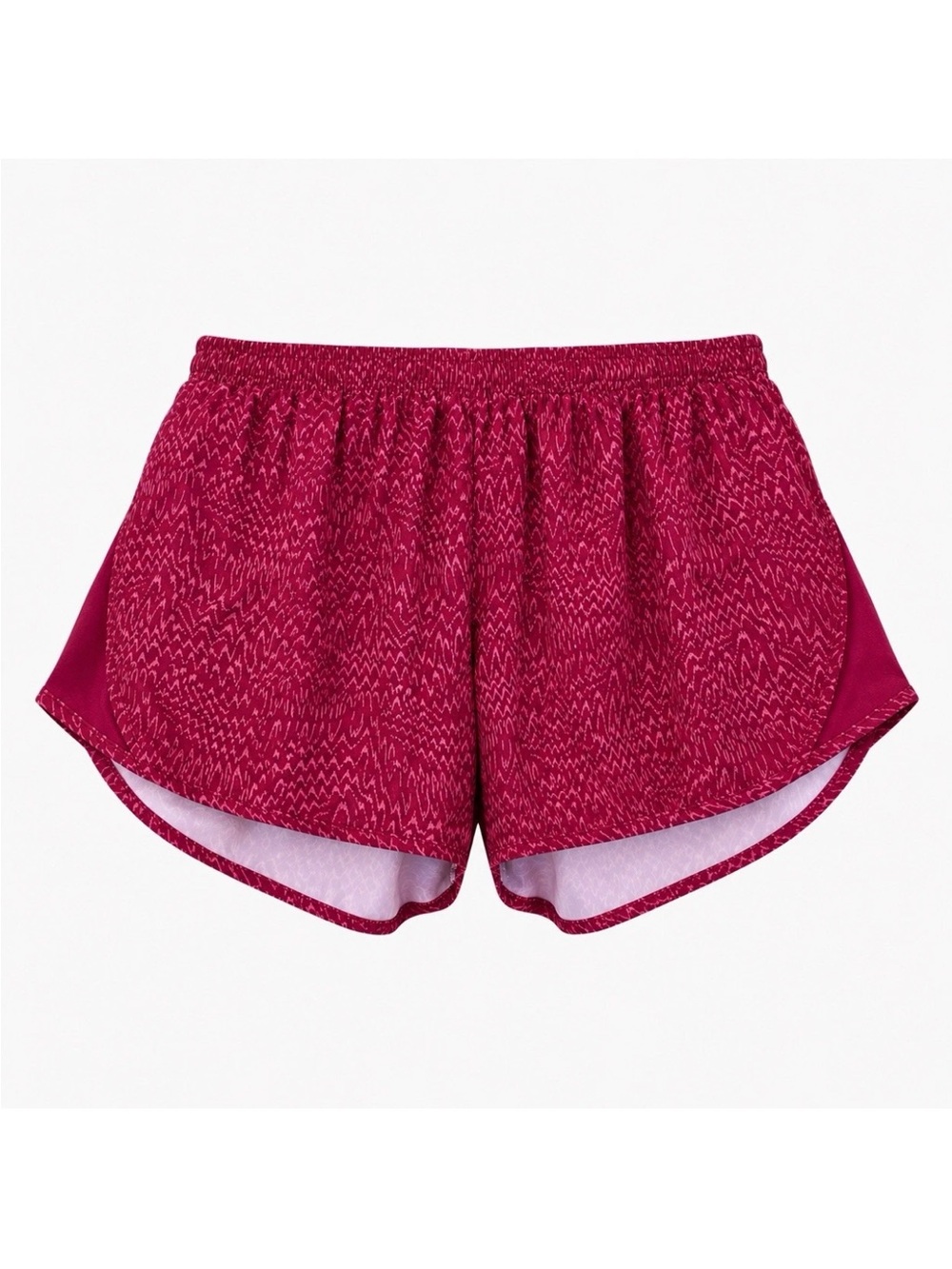Nike Dri-Fit Tempo Running Shorts Women's Size L Pink 3" Geometric Print Mesh